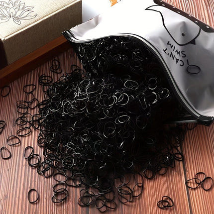 1000pcs Colorful Disposable Rubber Bands