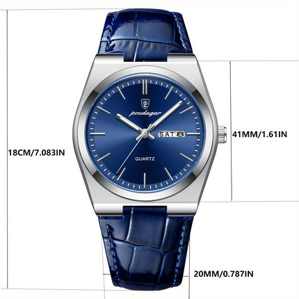 Luminous Quartz Watch with Calendar