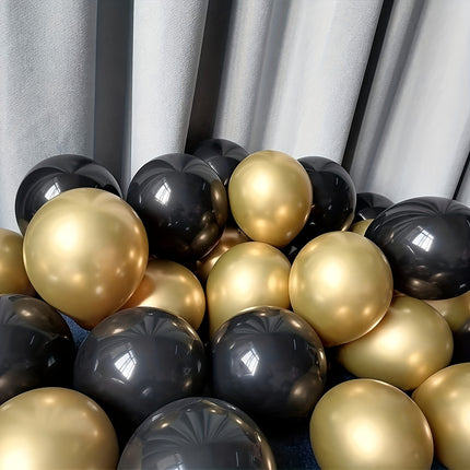 101pcs Black & Gold Balloon Garland Kit – Perfect for Events