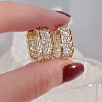 Dainty CZ Hoop Earrings