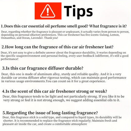 Car Vent Aromatherapy Freshener