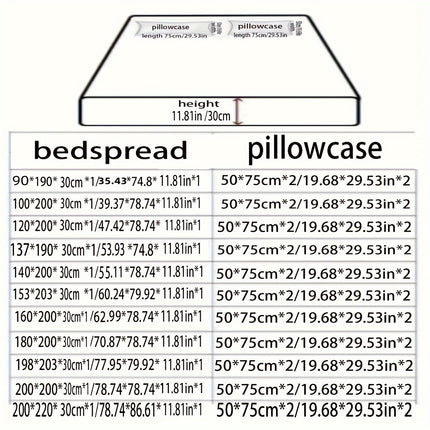 Geometric Star Print 3pcs Bedding Fitted Sheet Set