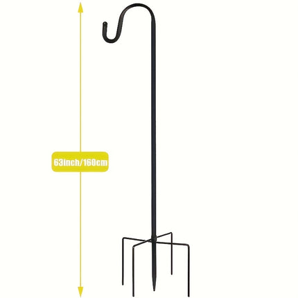 Heavy-Duty Shepherd Hook for Bird Feeders & Garden Décor