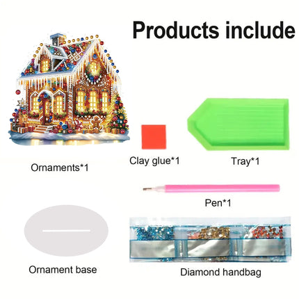 Christmas Cabin 5D Diamond Kit