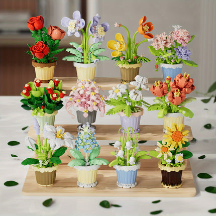Eternal Flower Puzzle Building Blocks – Creative Assembly Set