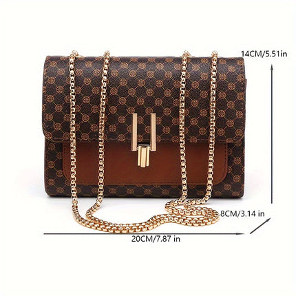 Retro Polka Dot Chain Handbag