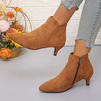 Elegant Pointed Toe Ankle Boots