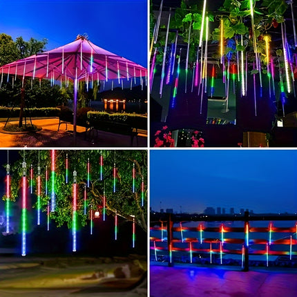 USB Christmas Meteor Shower Lights - Sparkling Outdoor Decor