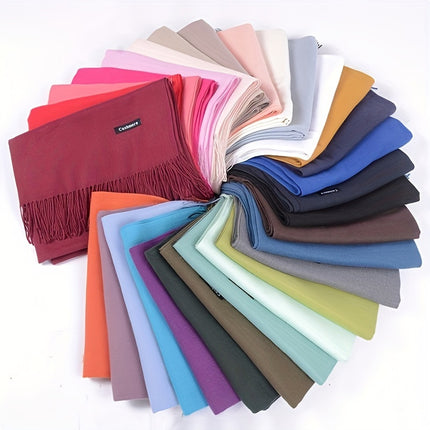 Classic Plain Color Neutral Scarf