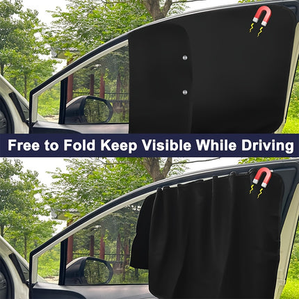 Magnetic Car Sunshade Set – UV Protection & Heat Shield