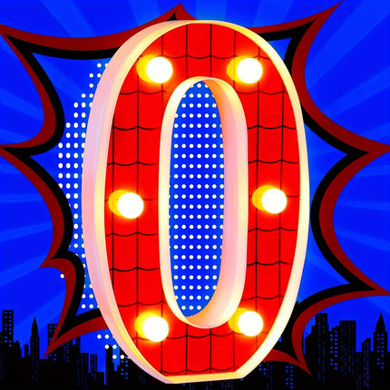 1pc Spider LED Numbers Light For Birthday Decoration