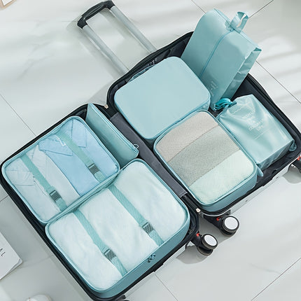 7pcs Travel Packing Organizer Set