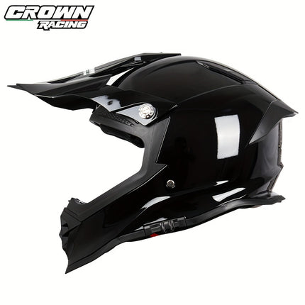 Crownracing Dual Sport Motorcycle Helmet – DOT Approved, Full Face
