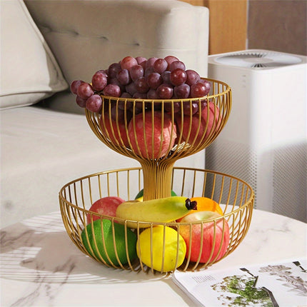 2-Tier Metal Fruit Basket