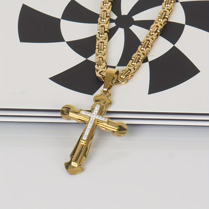 Men's Stainless Steel Pendant Necklace Set