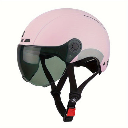 PEMILA Adult Bike Helmet with Visor – Safe & Stylishntain Cycling Helmet, Size L (57-63cm) - Black