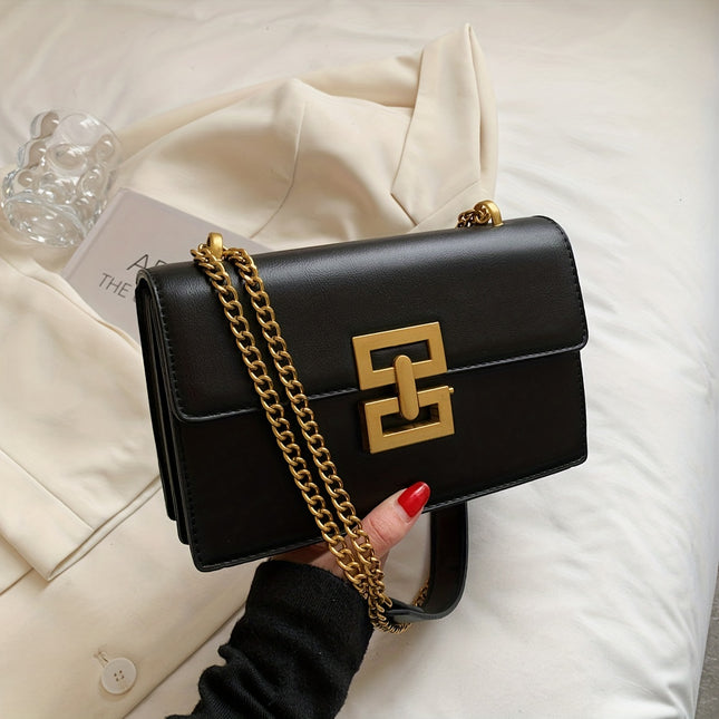 Chic Vintage Square Crossbody Bag