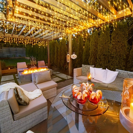 Solar Curtain Lights - Stunning Outdoor Atmosphere 5.0meter x 60cm