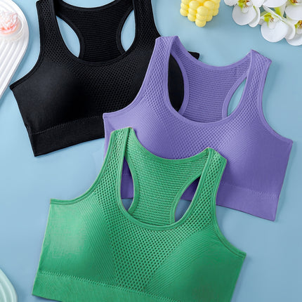 3-Pack Women's Sports Bras for Yoga & Fitness
