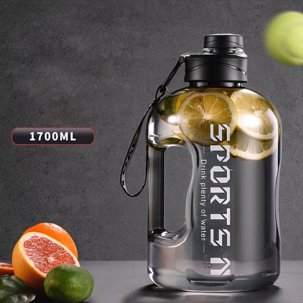 1700ml Sports Water Bottle with Straw – Large Capacity