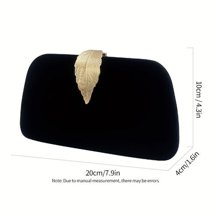Leaf Decor Evening Clutch Bag