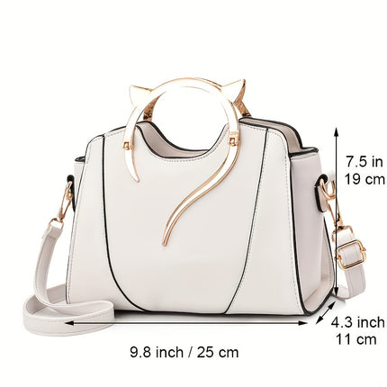 Elegant Cat Ear Tote Satchel