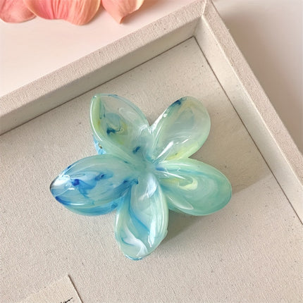 Tie-Dye Flower Hair Clips Set
