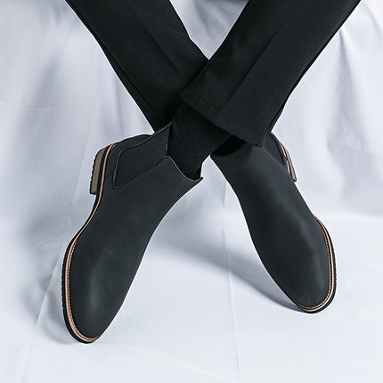 Sleek Black Chelsea Boots for Men