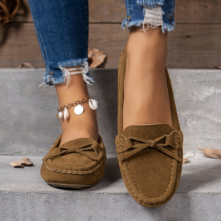 Women's Retro Bow Loafers
