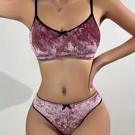 Velvet Comfort Bra & Panty Set