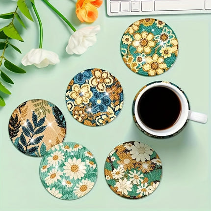 8pcs DIY Diamond Art Coasters