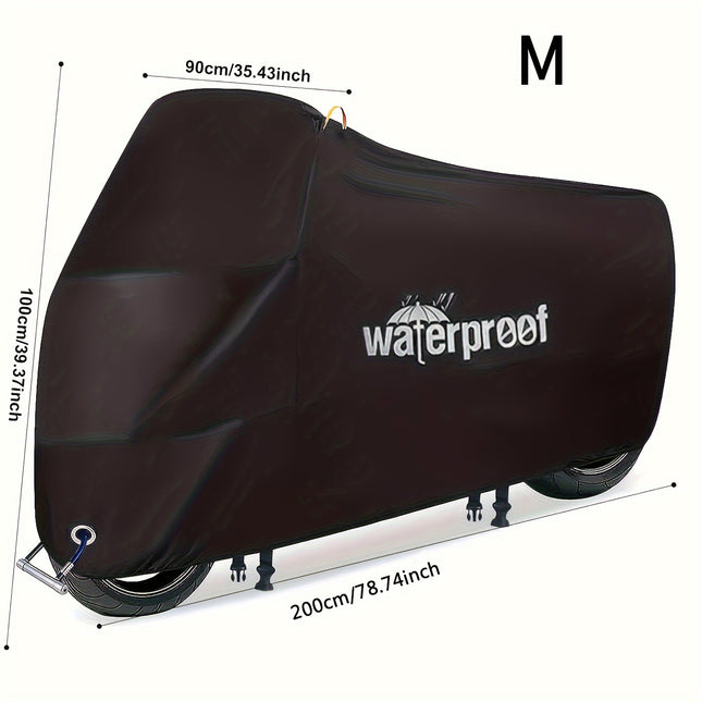 All-Season Waterproof Motorcycle Cover with Reflective Safety Straps