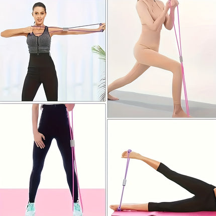TPE Yoga Resistance Band Set for Fitness & Posture Correction