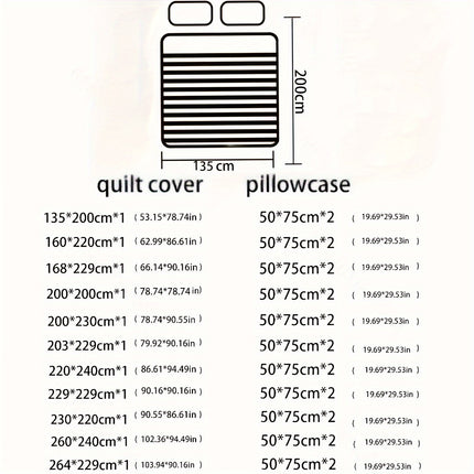 Floral 3-Piece Quilt Cover Set - All-Season Comfort