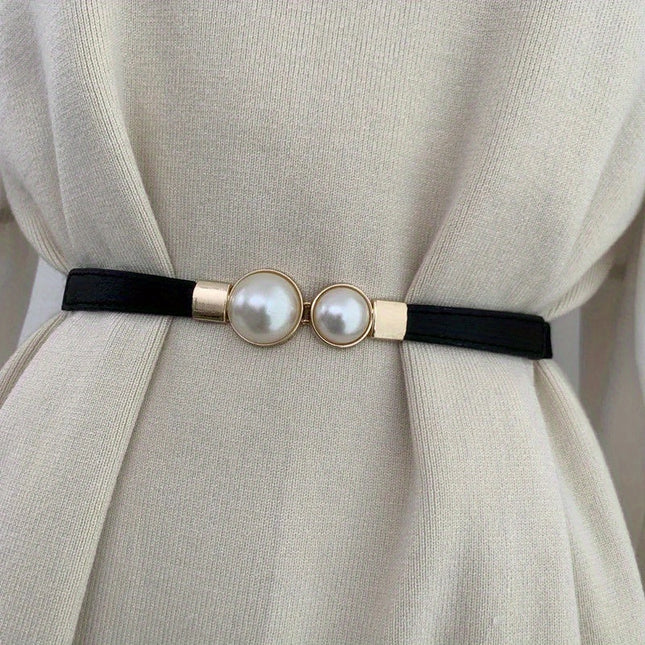 Pearl Elastic Thin Belt