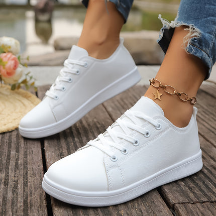 Classic White Canvas Sneakers