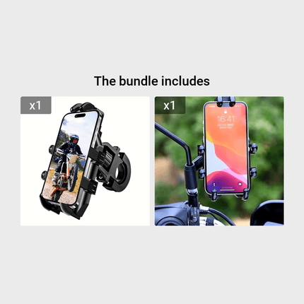 Anti-Shock Motorcycle Phone Holder - Safe & Secure Mount