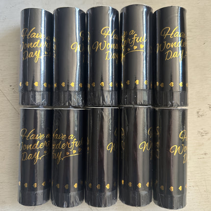 Festive Black and Golden Confetti