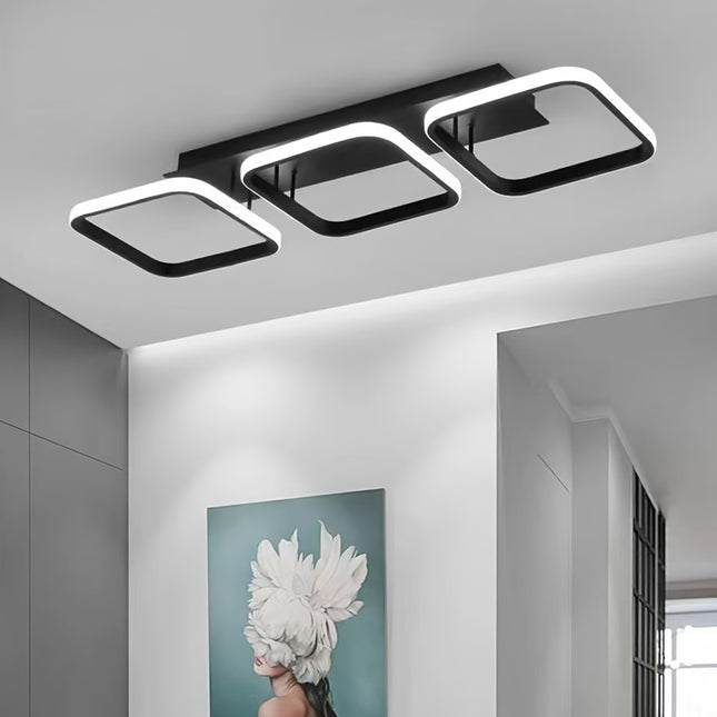 Modern Triangular LED Ceiling Light – Adjustable 3-Color
