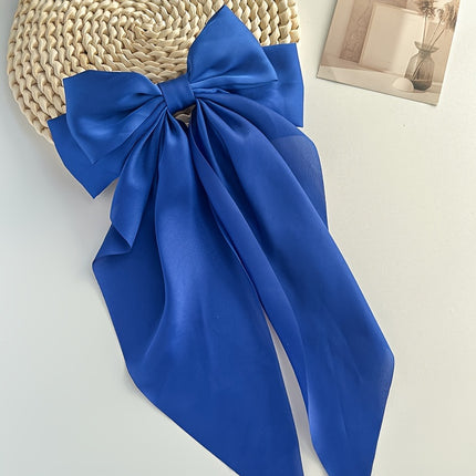 Elegant Retro Ribbon Bow Barrettes