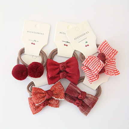 10pcs Cute Bowknot Hair Bands