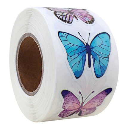 500pcs Glitter Butterfly & Flower Stickers