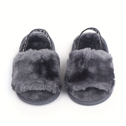 Cute Furry Slip-On House Shoes