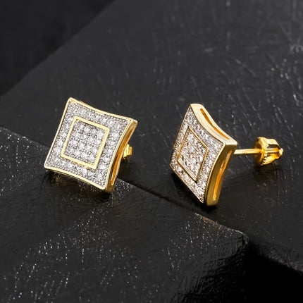 KRKC&CO Luxury Hip Hop Stud Earrings