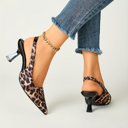 Leopard Print Stiletto Heels