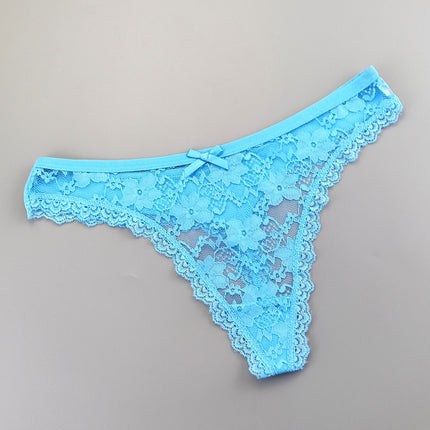 6pcs Floral Lace Thongs