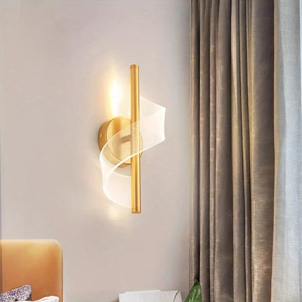 Chic S-Shaped LED Wall Light - Modern Acrylic Design