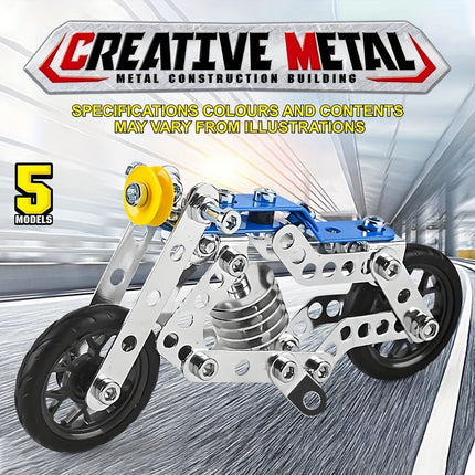 139pcs DIY Motorcycle Puzzle Model Car – Build & Play