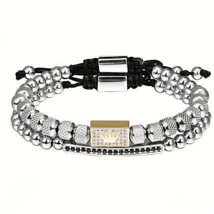 MANORSAGA 2pcs Charm Bracelet Set