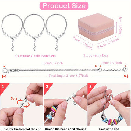 DIY Pink Bracelet Kit - Monti Bargains